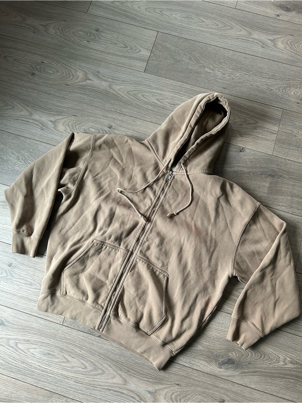 Brandy Melville christy hoodie Chunky oversized Tan